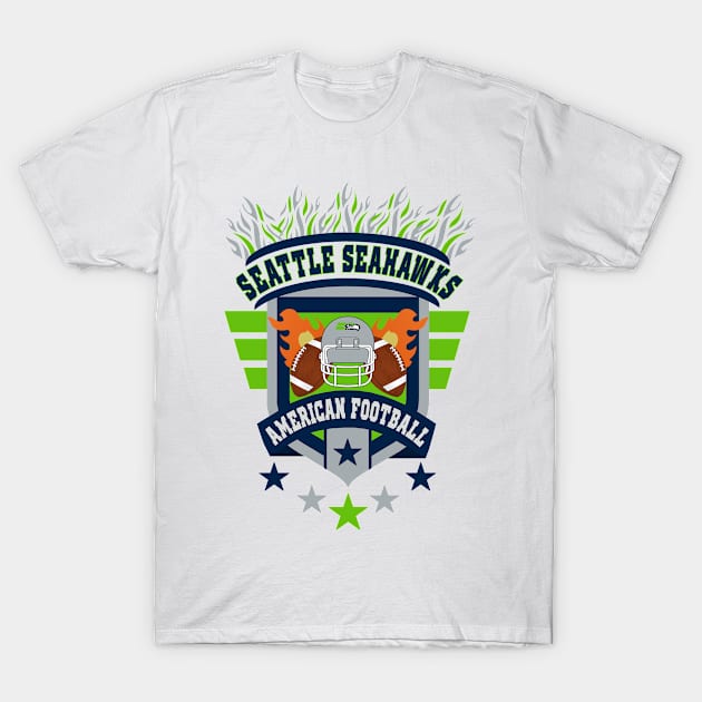 Seattle Seahawks Football Team Gift T-Shirt by DexterFreeman